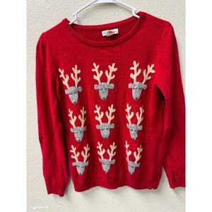 ARTISAN NY Women's Sweater Deer Size M Wool‎ Blend
